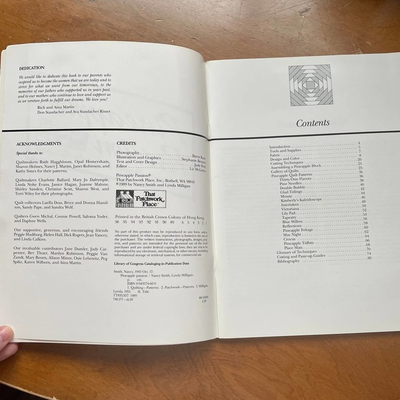 Pineapple Passion Quilt Book Smith & Milligan The Patchwork Place Craft Hobby - Picture 3 of 4